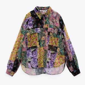 Zara Multicolor Floral Shirt